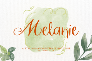 Related font Melanique