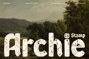 Related font CS Archie Stamp