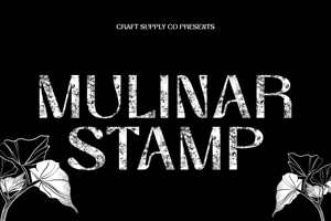 Related font Mulinar Stamp