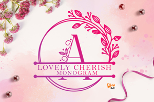 Lovely Cherish Monogram