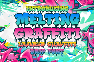 Related font Melting Graffiti