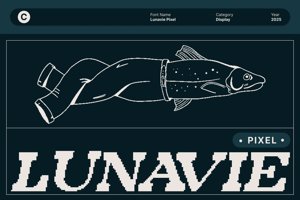 Related font Lunavie Pixel