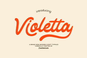Violetta – Retro Script for Logos & Branding
