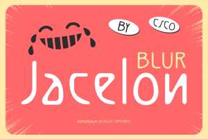 Related font Jacelon Blur