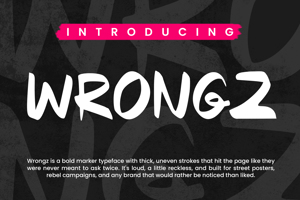 Related font Wrongz