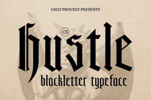 Related font CS Hustle