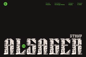 Related font CS Alsager Stamp