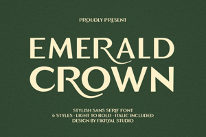 Related font Emerald Crown