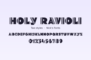 Related font Holy Ravioli
