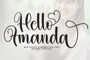 Related font Hello Amanda
