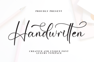 Related font Handwritten