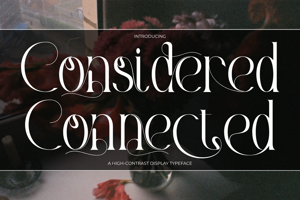 Related font Considered Connected