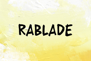 Related font Rablade