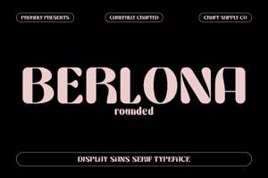 Related font Berlona Rounded