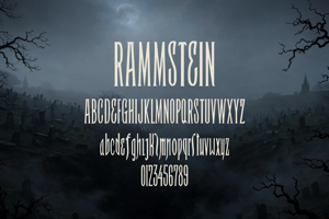Related font Rammstein
