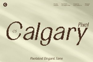 Related font CS Calgary Pixel