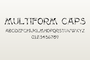 Related font Multiform Caps