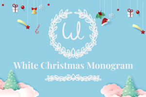 White Christmas Monogram