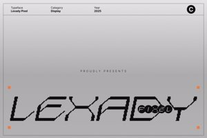 Related font Lexady Pixel