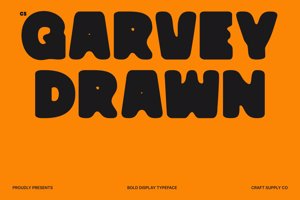 Related font CS Garvey Drawn