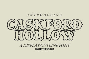 Related font Caskford Hollow