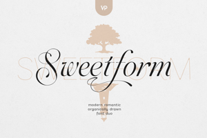 Related font Sweetform Serif and Sans