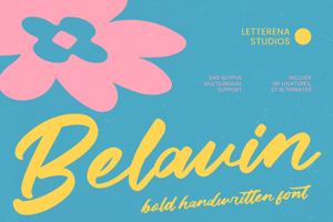 Related font Belavin VERSION