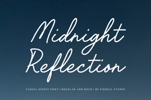 Related font Midnight Reflection