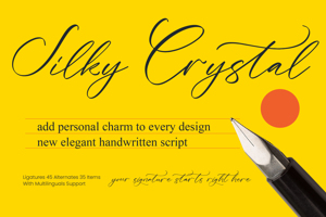 Related font Silky Crystal