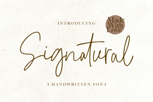 Related font Signatural
