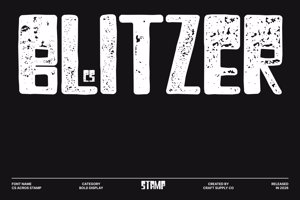 Related font CS Blitzer Stamp