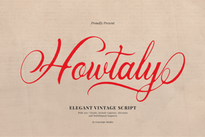 Related font Howtaly