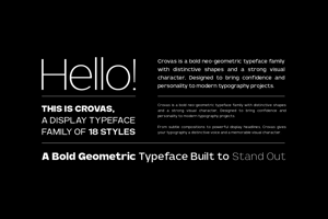 Related font Crovas