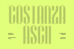 Related font CS Costanza Ascii