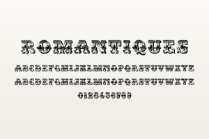 Related font Romantiques