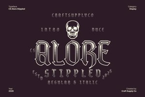 Related font CS Alore Stippled