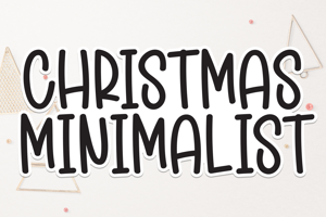 Related font Christmas Minimalist