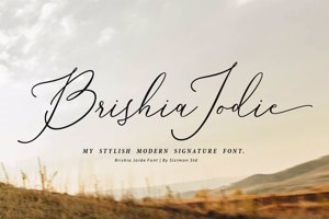 Brishia Jodie Wedding Font