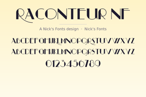 Related font Raconteur NF