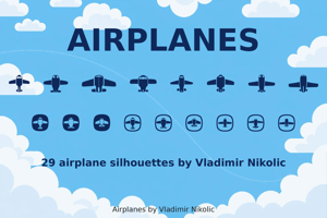 Related font Airplanes