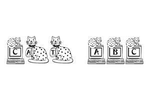 Related font BJF Kat n Mouse