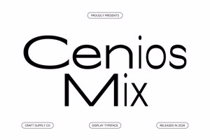 Related font Cenios Mix