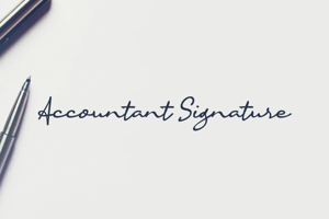 a Accountant Signature