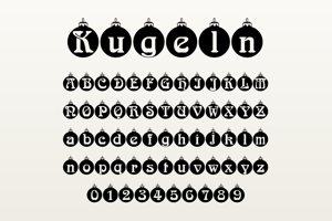 Related font Christbaumkugeln
