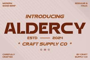 Related font Aldercy