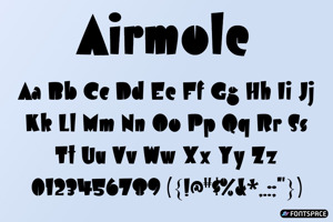 Related font Airmole