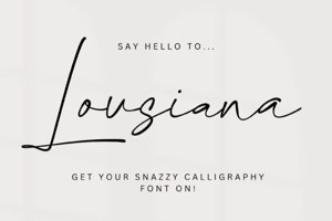 Lousiana Handwriting