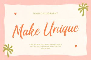 Related font Make Unique VERSION