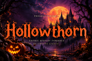 Related font Hollowthorn Font