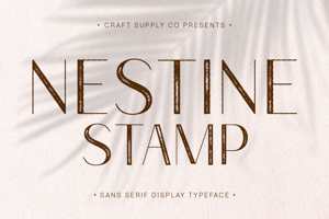 Related font Nestine Stamp